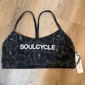 Lululemon SoulCycle Leopard Print Flow Y Sports Bra